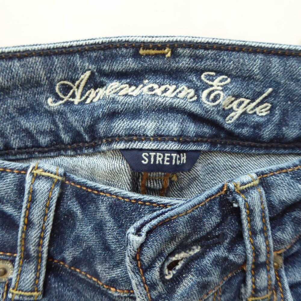 American Eagle Stretch High-Waisted Skinny Kick Jeans, Size 0
